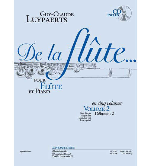 Luypaerts - De La Flute Vol.2 + CD - Anfängerstufe 2