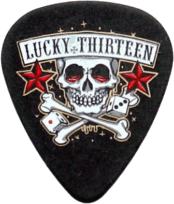 36 x 1,00mm Lucky 13 Serie II Schwarz #11 Skull Dice