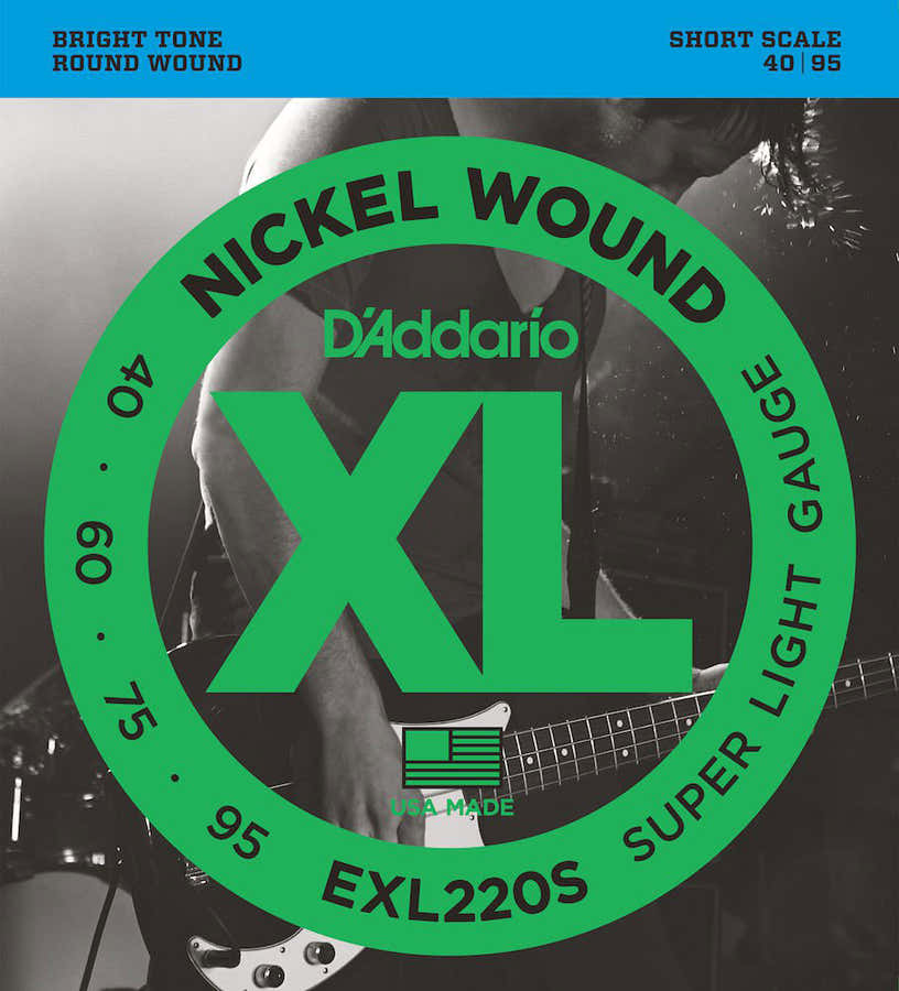 EXL220S Nickel umsponnen kurze Mensur superleicht 40-95