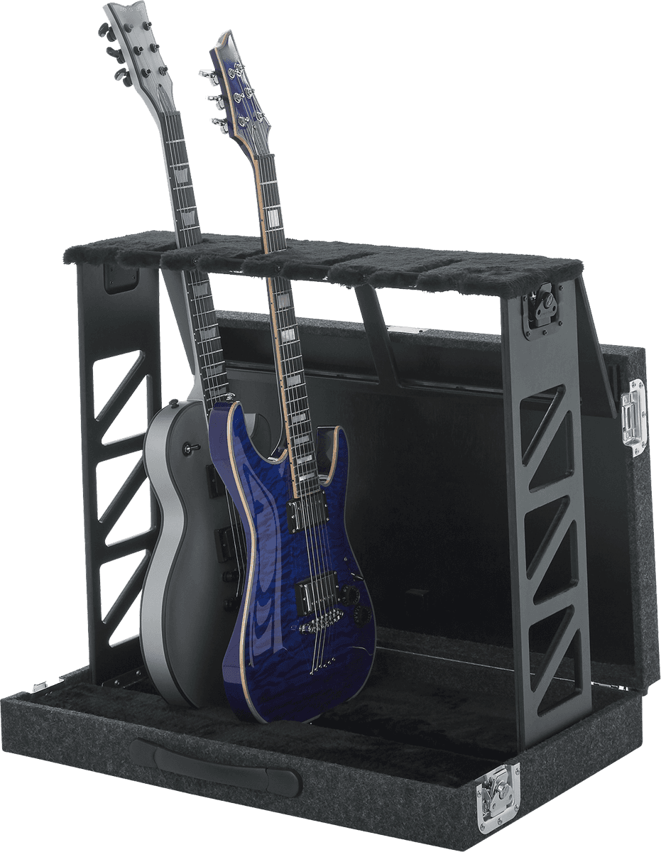 Zusammenklappbarer Ständer für 4 Gitarren