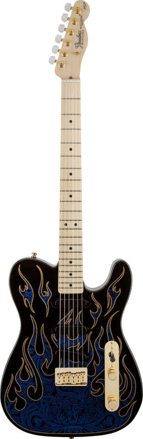 James Burton Telecaster Mn, Blaue Paisley-Flammen