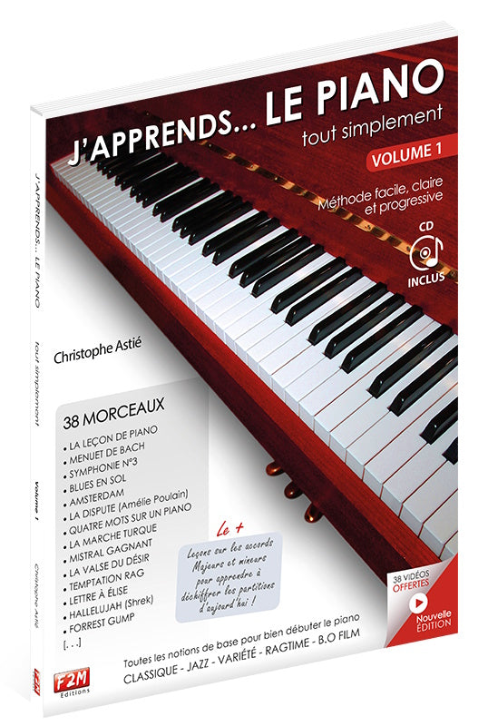 F2M Editions J'apprends Le Piano Tout Simplement Vol.1