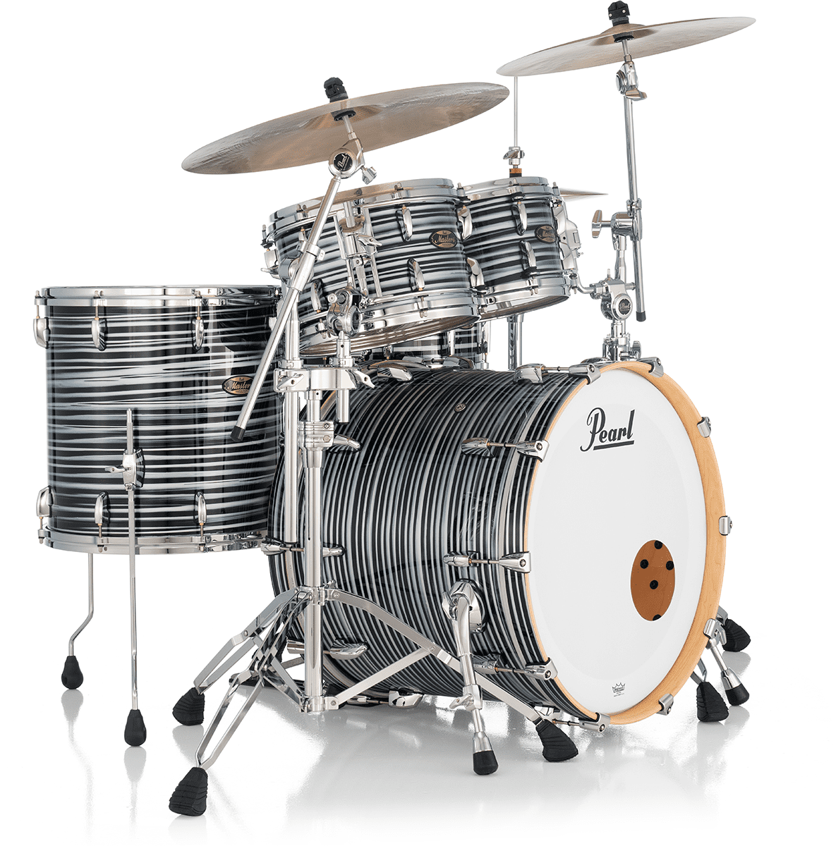Masters Maple Gum Stage 22 GYROLOCK-l Schwarzer Oyster Swirl