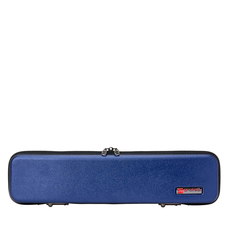 Blaues Micro Zip-Etui - Flöte C/B