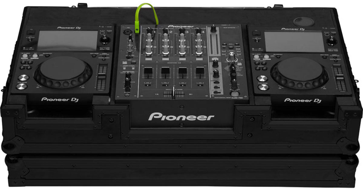 Flight Konsole 10/12'' XDJ700 und DJM750 W Schwarz