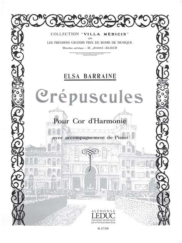 Barraine Elsa - Crepuscules - Cor D'harmonie & Piano