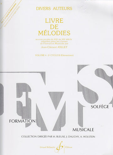 Jollet JEAN-clement - Livre De Mélodies Vol.4