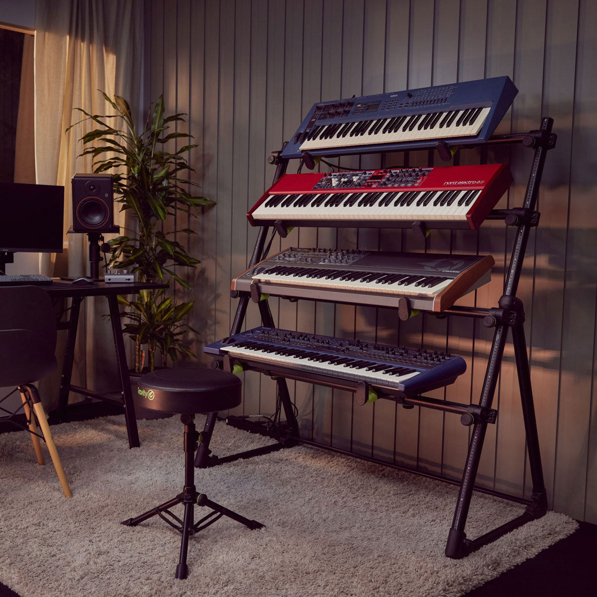 KS-Keyboardständer MKS01 Schwarz