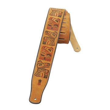 6.3 CM SUEDE WITH HAIDA TOTEM PATTERN AND HONEY NET