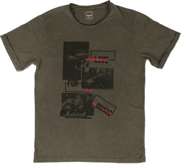 "M" Lebensstil T-Shirt Marshall Live For Music