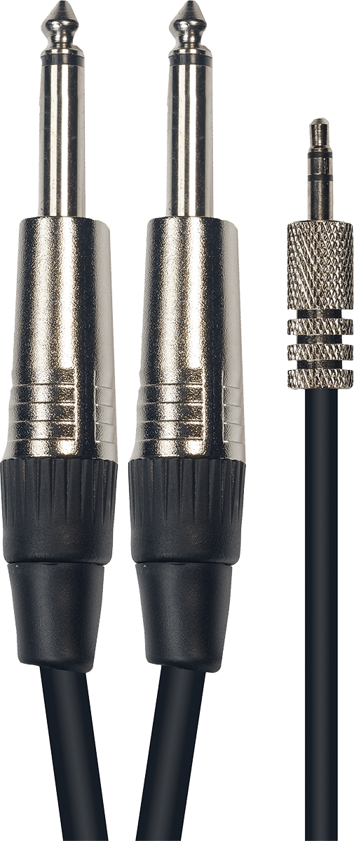 Yellow Cable Kabel 1 Klinke Stereo 3.5 mm 2 Klinke 3 m