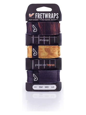 FretWraps 3er-Pack Holz - Klein