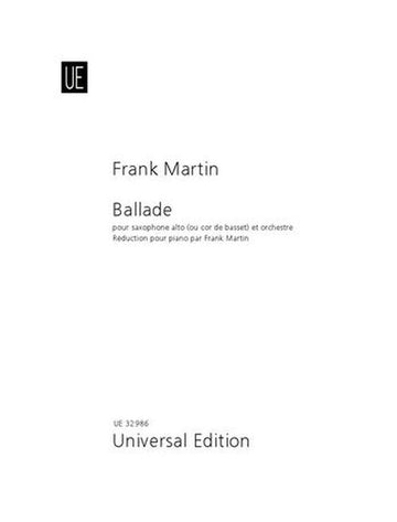 Martin Franck - Ballade - Altsaxophon