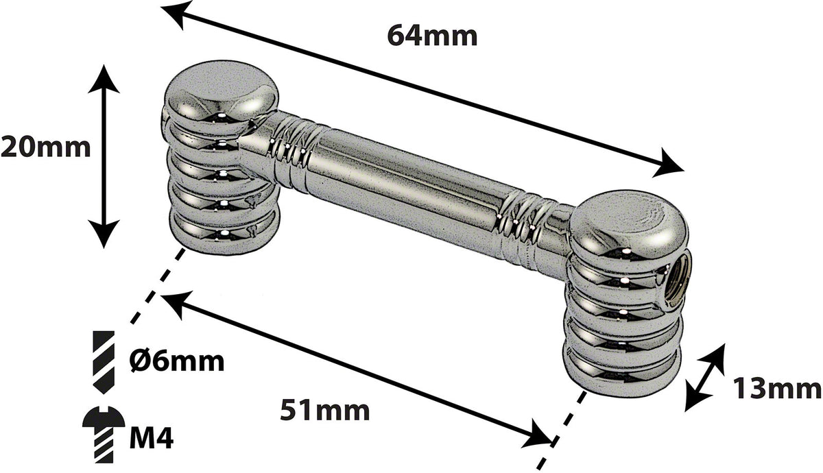 TL5D51 - SPANNBCKCHEN TUBELUG - 51MM - DOPPELTE SPANNSCHRAUBEN (X1)