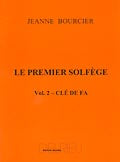 Bourcier Jeanne - Premier Solfege Vol.2 - Cle De Fa