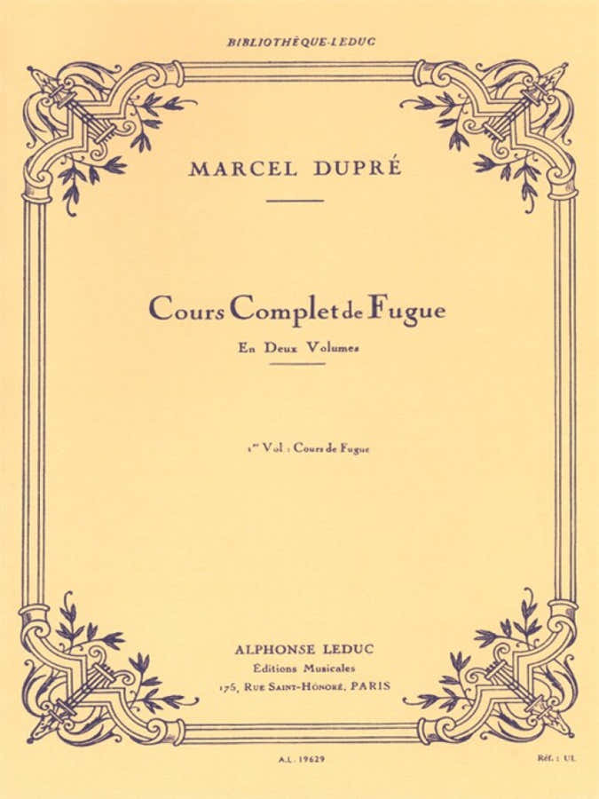 Dupre Marcel - Vollständiger Fugenkurs Bd.1