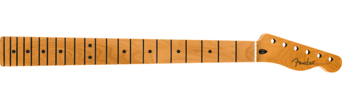 Satin gerösteter Ahorn Fat Tele Hals, 22 Medium Jumbo , 9.5, Ahorn, U-Form