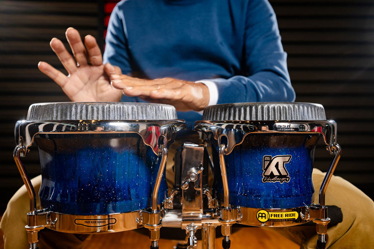WKT400BW - Artist Bongo William "Kachiro" Thompson 7" & 8 1/2" Blue Wave