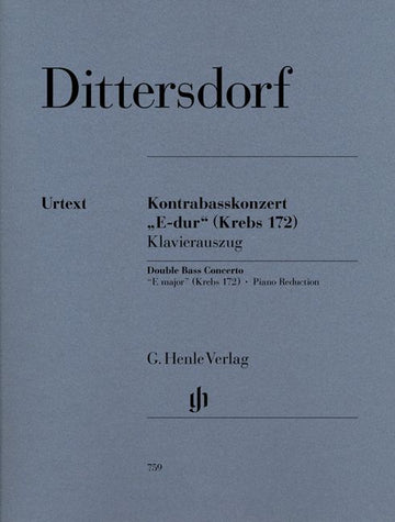 Dittersdorf C.D.V. - Kontrabasskonzert in E-Dur Krebs 172