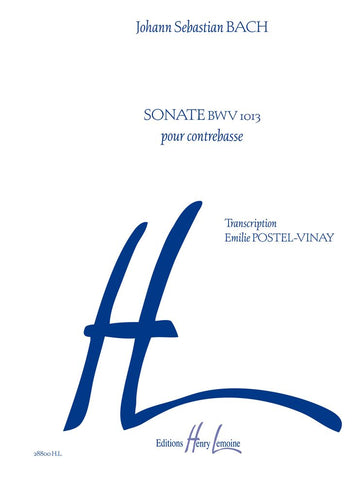 BACH J.S. - SONATE BWV 1013 - CONTREBASSE