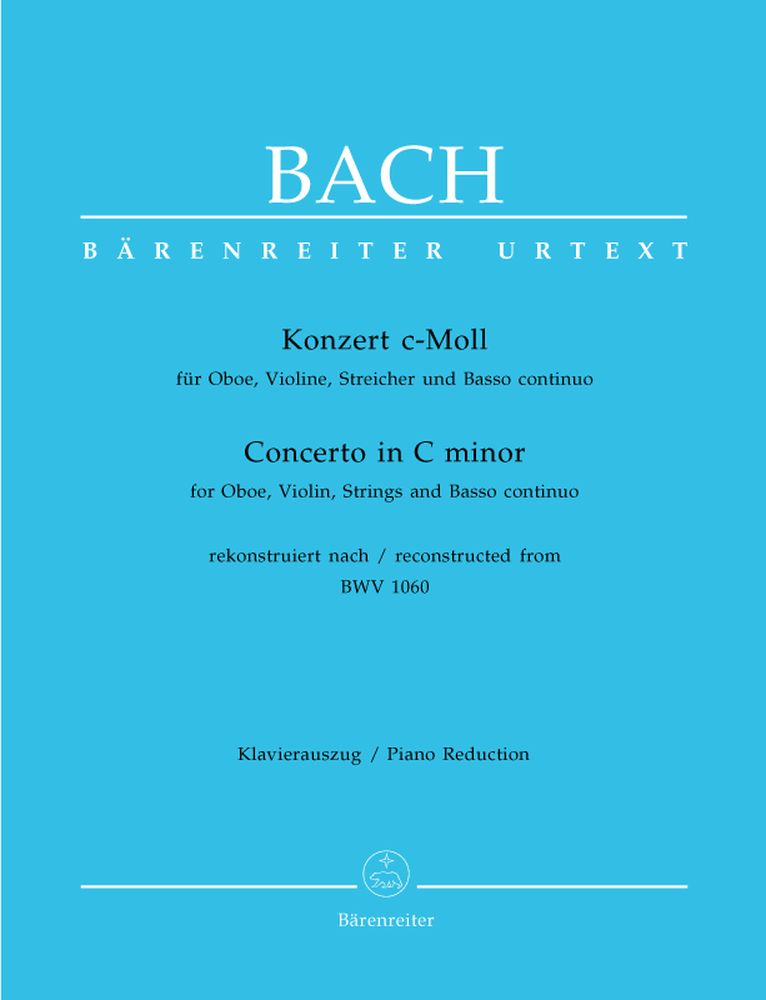 J.S - Concerto En Do Mineur Bwv 1060 Pour Hautbois Violon Cordes Et Basse Continue - Hautbois
