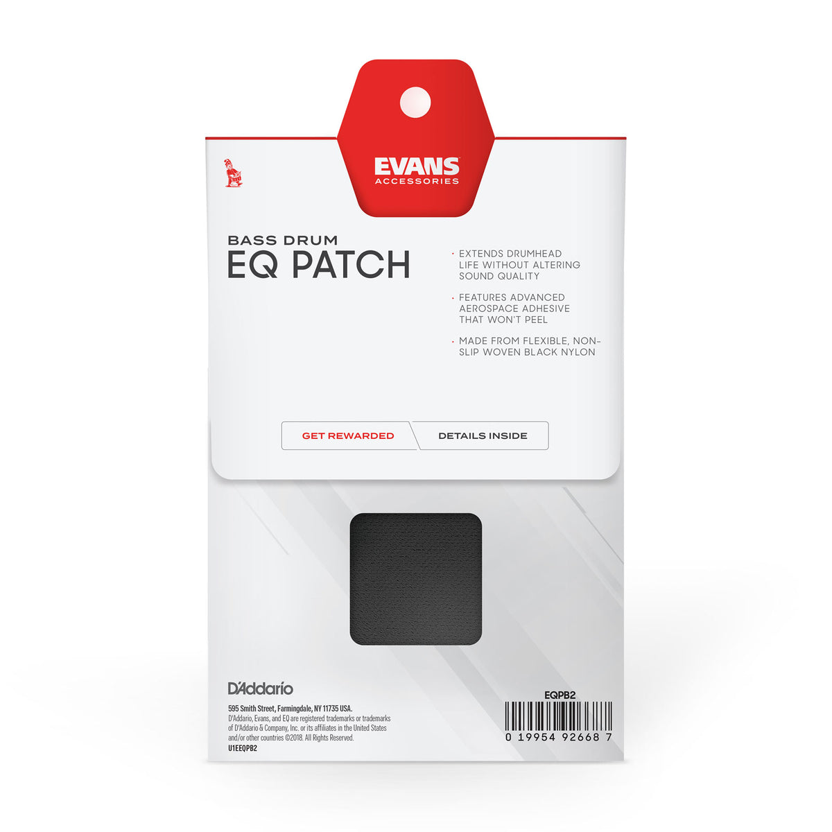 EQPB2 - Patch Für Doppelpedal EQ Schwarzes Nylon