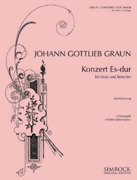 Graun J.G. - Konzert ES-dur - Alto & Piano