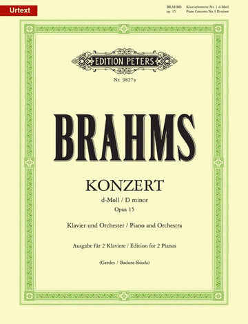 BRAHMS JOHANNES - CONCERTO NO.1 IN D MINOR OP.15 - PIANO 4 HANDS