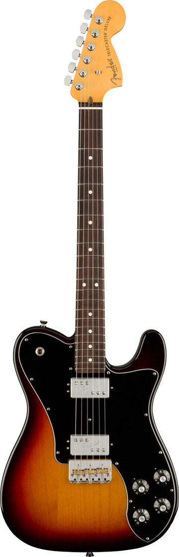 Telecaster Deluxe American Professional II Rw 3-farbiger Sunburst