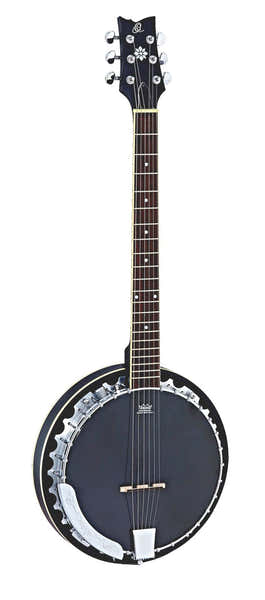 Ortega Banjo 6-saitig Elektro Schwarz