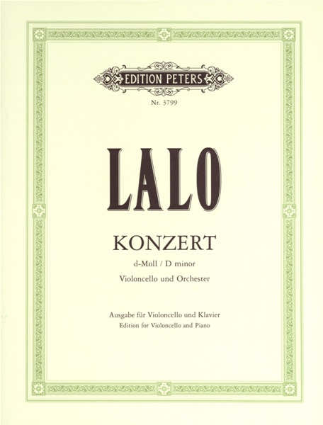 Lalo Edouard - Concerto In D Minor - Cello And Piano