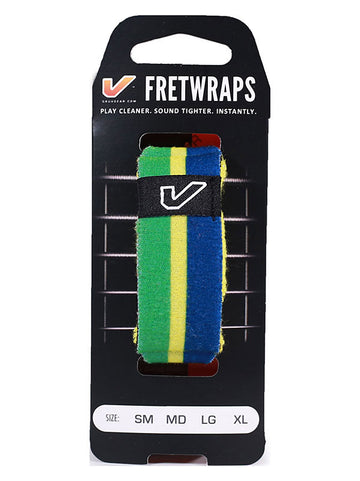 FretWraps Weltflaggen Grün-Gelb-Blau - Klein