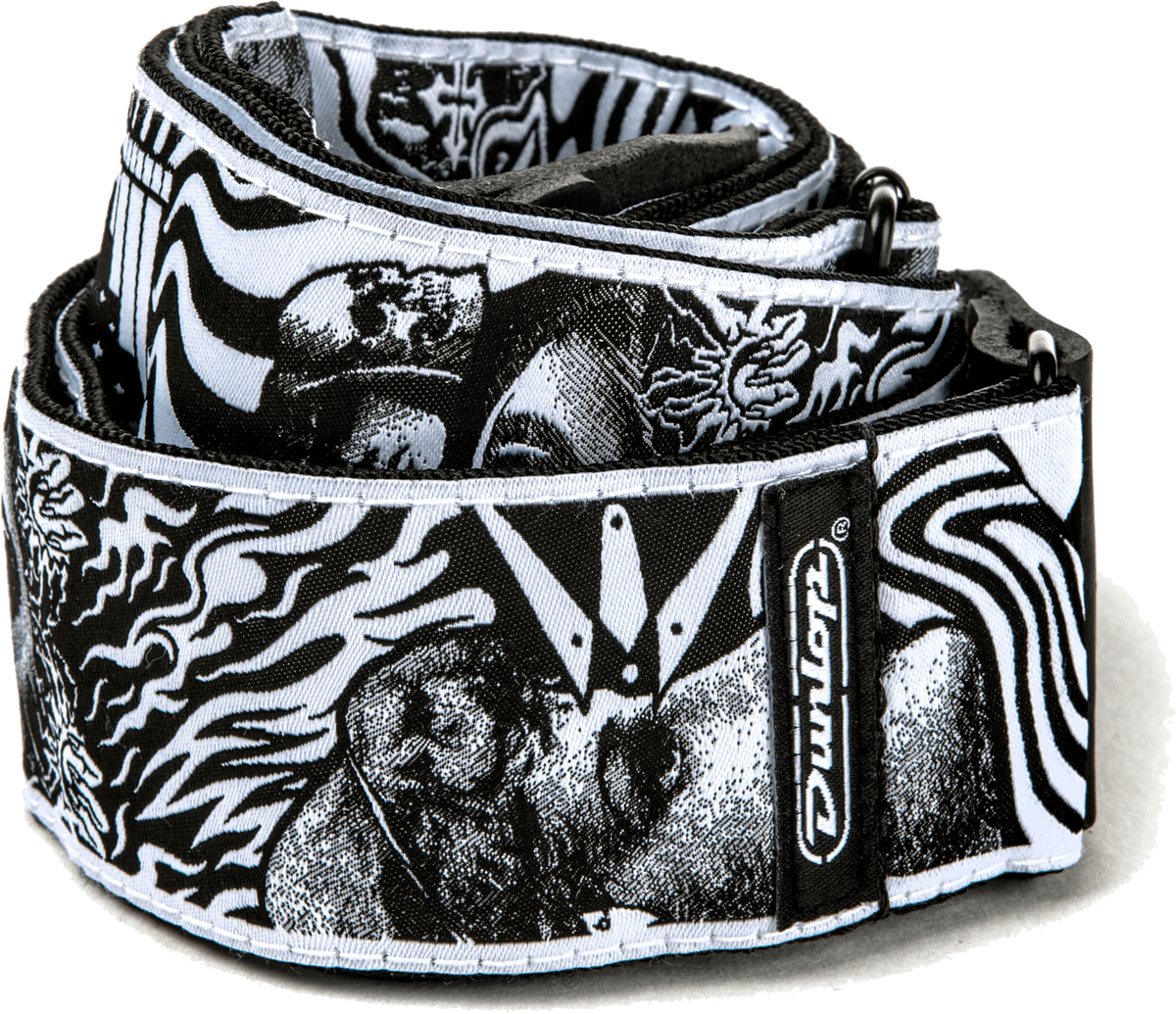 STRAP I LOVE DUST I LOVE DUST SKULLS BLACK/WHITE