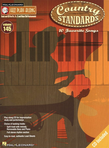 JAZZ PLAY ALONG VOLUME 145 Country-Standards Alle Instrumente + CD - Es-Instrumente