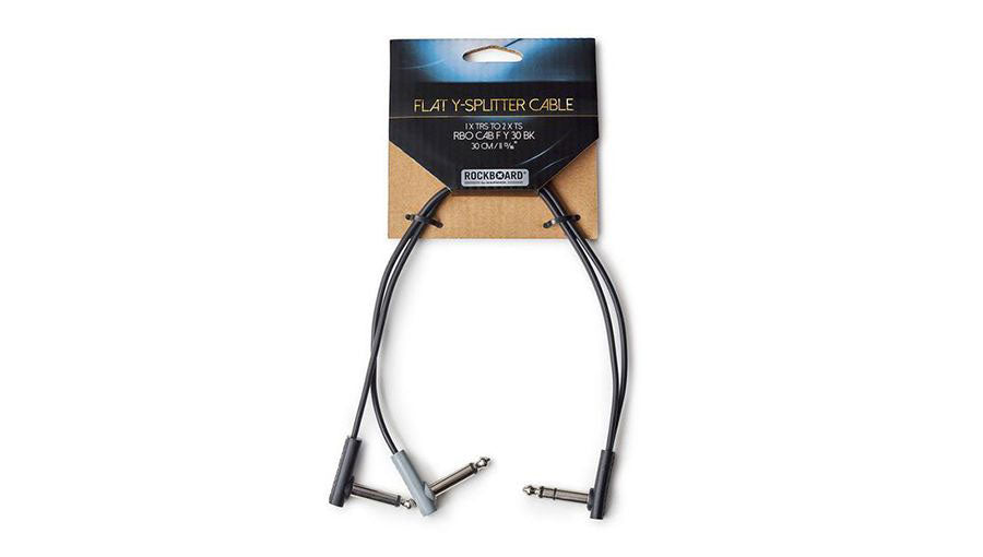 Rockboard Flaches Patchkabel mit Y-Verteiler CAB-FY30-bk