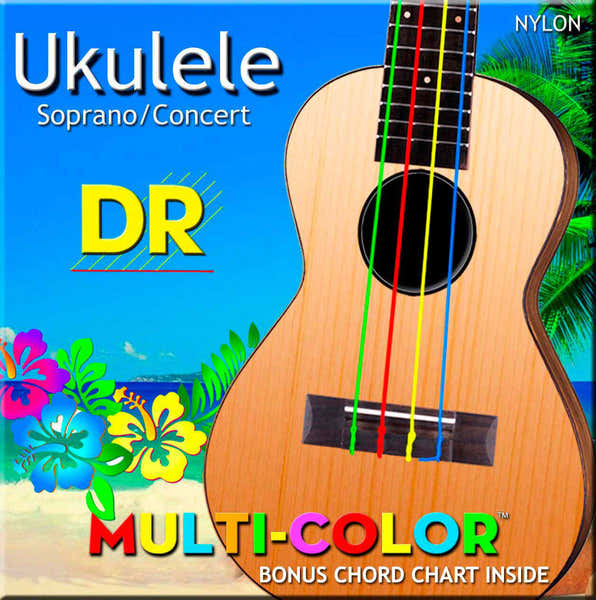 Dr Strings Umcsc Ukulele Mehrfarbig Sopran/Konzert