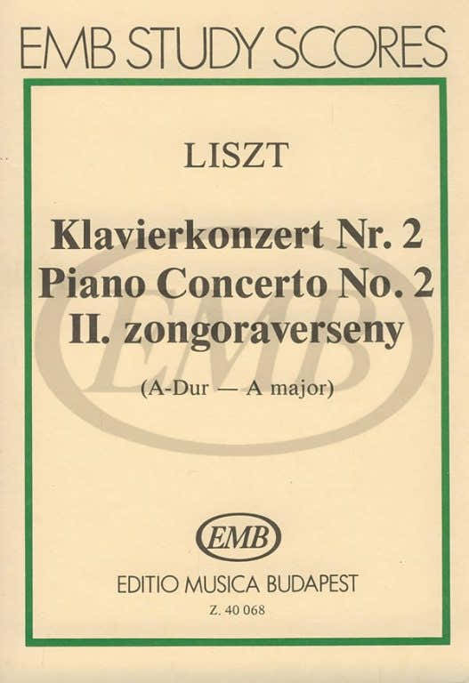 Liszt Franz - Piano Concerto N°2 - Studienpartitur