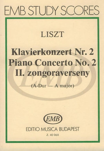 Liszt Franz - Piano Concerto N°2 - Studienpartitur