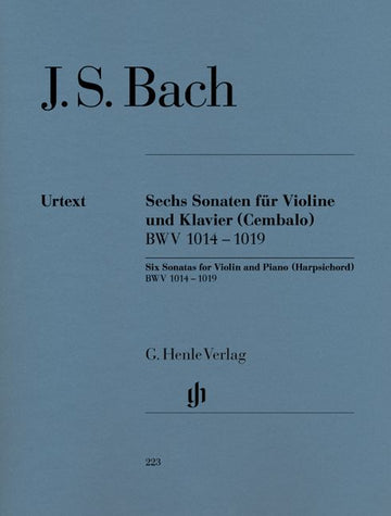 Bach J.S. - 6 Sonatas For Violin And Piano (harpsichord) BWV 1014 - 1019