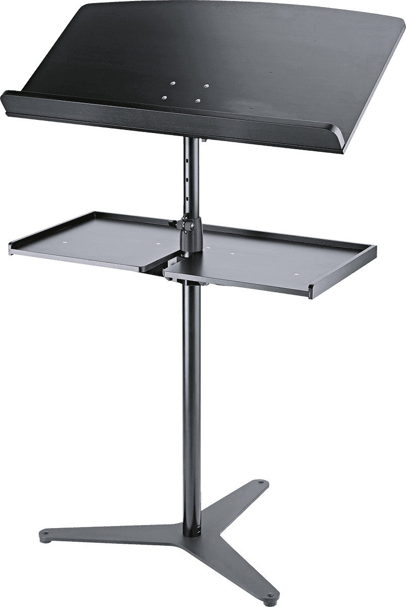 CONDUCTOR'S FLAT MUSIC STAND - BLACK