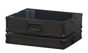 Schwarzes Flightcase für Plattenspieler