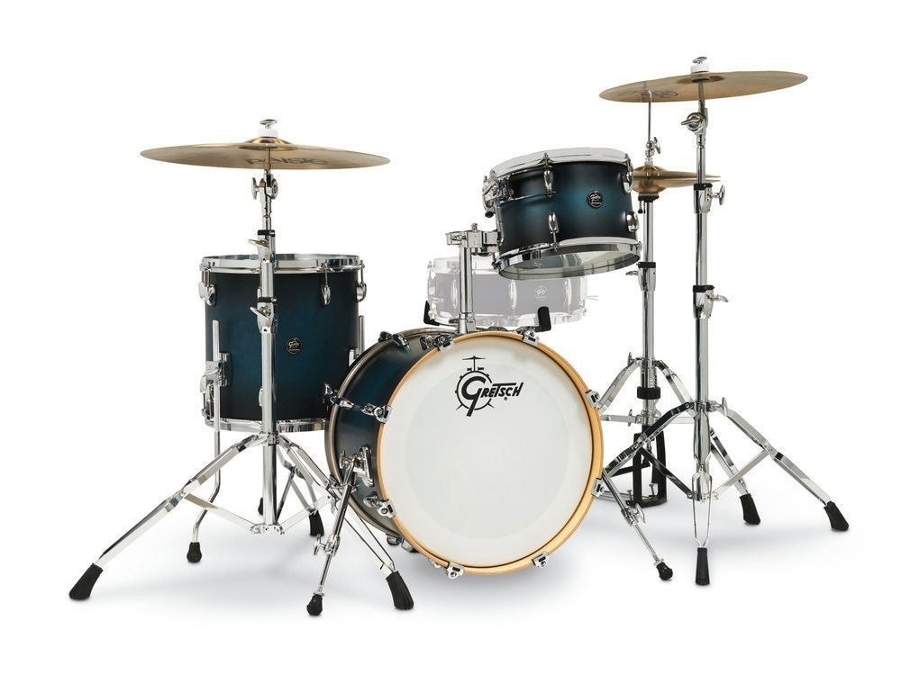 Renown Maple Jazette 18 Satinierter antikblauer Farbverlauf
