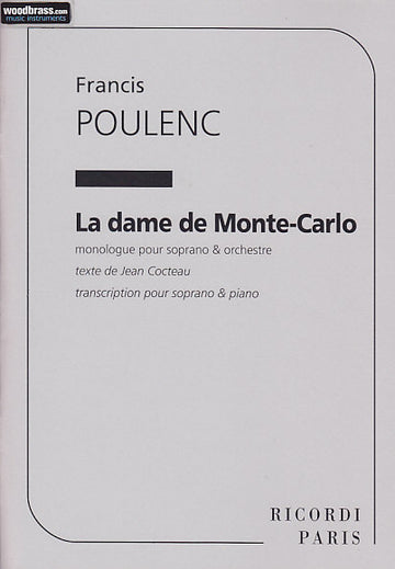 Poulenc Francis - La Dame De MONTE-carlo (chant Soprano et Piano)