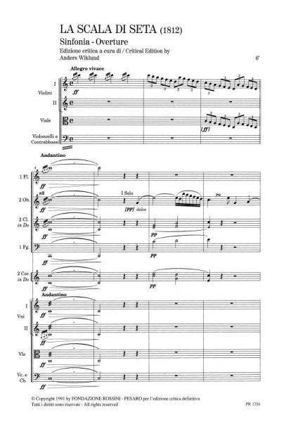 ROSSINI G. - FAVORITE OVERTURES - CELEBRI SINFONIE D'OPERA - PARTITUR