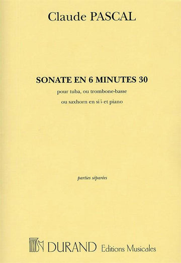 PASCAL C. - Sonate in 6 Minuten 30 - Tuba und Klavier