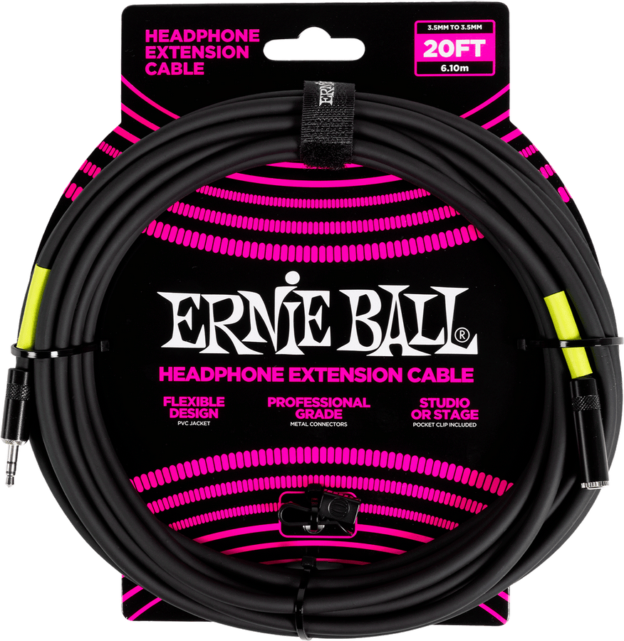 Effects Stereo-Mini-Klinke-auf-Mini-Klinke-Verlängerung 6M Schwarz