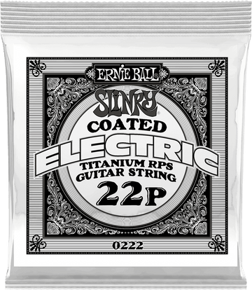 .022 SLINKY COATED TITANIUM REINFORCED PLAIN ELECTRIC GUITAR STRINGS