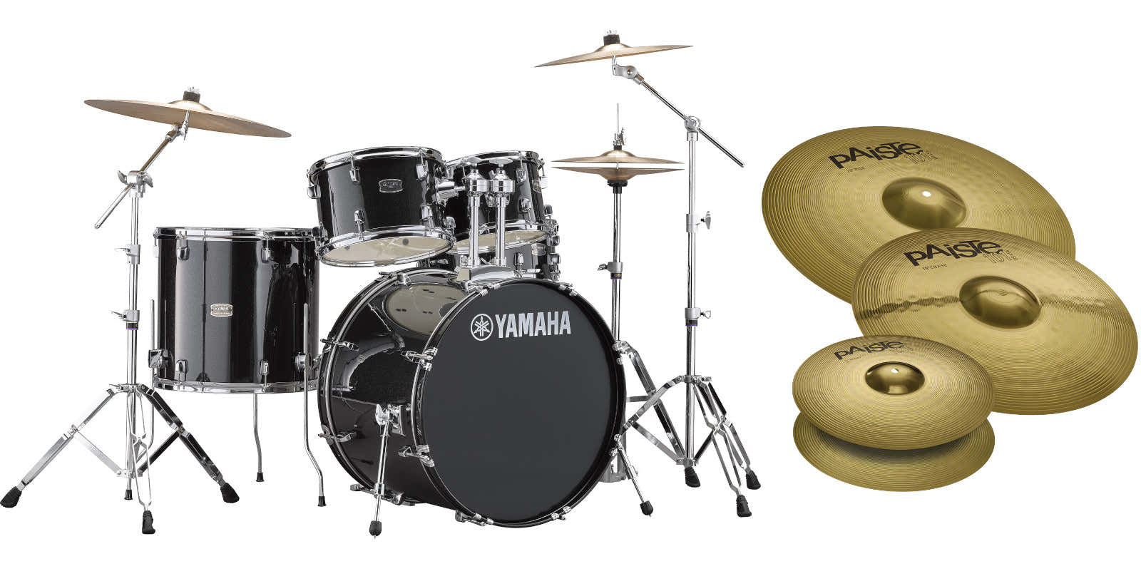 Rydeen 22 Schwarzglitzer + HW680W + Paiste 101