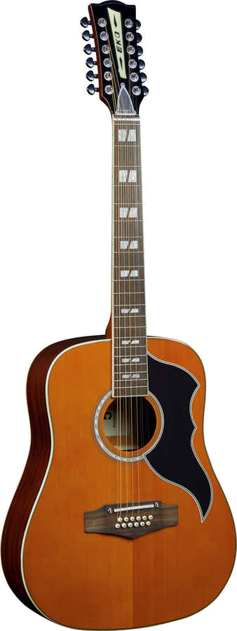 Ranger XII EQ Vintage-Neuauflage Dreadnought Natural Top gebeizt