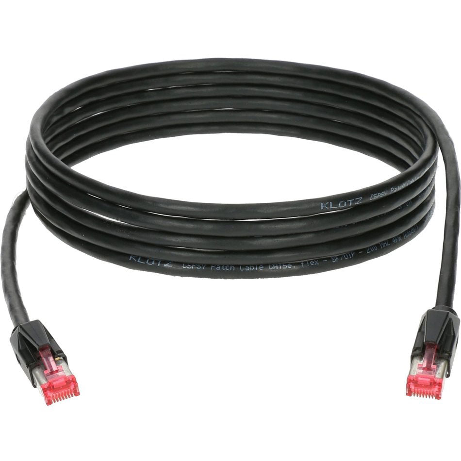 Klotz CP5RR1Y020 PATCH CABLE CAT5E PVC 20M BLACK RJ45 - RJ45